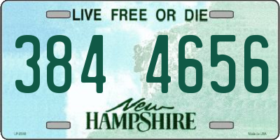 NH license plate 3844656