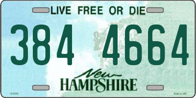 NH license plate 3844664