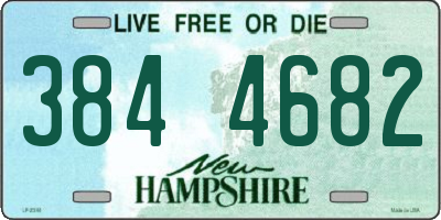 NH license plate 3844682