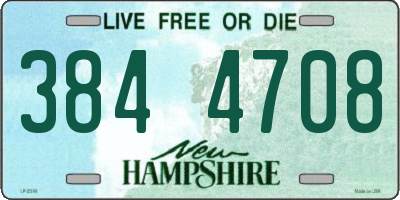 NH license plate 3844708