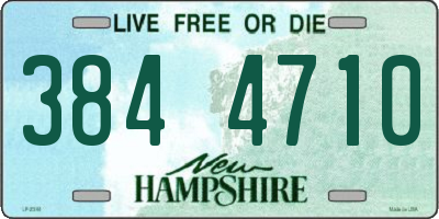 NH license plate 3844710