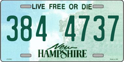 NH license plate 3844737