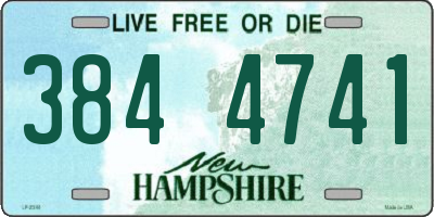 NH license plate 3844741