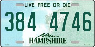NH license plate 3844746
