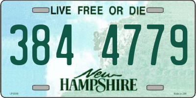 NH license plate 3844779