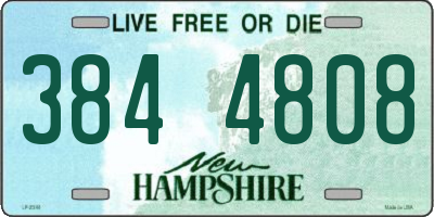 NH license plate 3844808