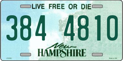 NH license plate 3844810