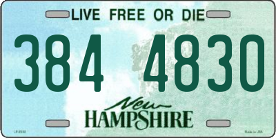 NH license plate 3844830