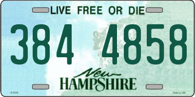 NH license plate 3844858