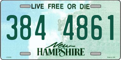 NH license plate 3844861