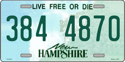 NH license plate 3844870