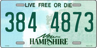 NH license plate 3844873
