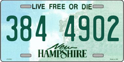 NH license plate 3844902