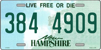NH license plate 3844909