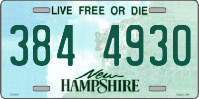 NH license plate 3844930