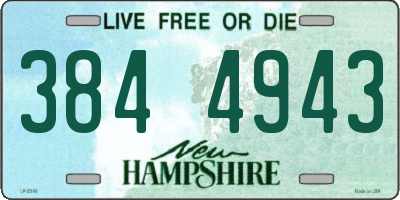 NH license plate 3844943