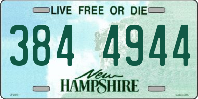 NH license plate 3844944