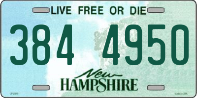 NH license plate 3844950