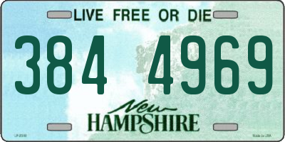 NH license plate 3844969
