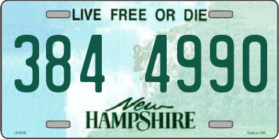 NH license plate 3844990