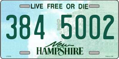 NH license plate 3845002