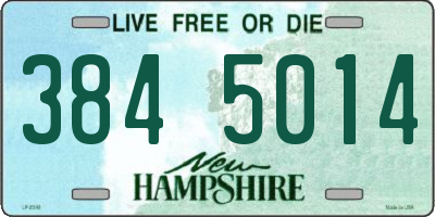 NH license plate 3845014