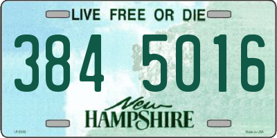 NH license plate 3845016