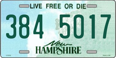 NH license plate 3845017
