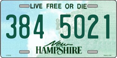 NH license plate 3845021