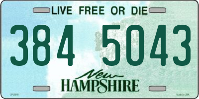 NH license plate 3845043