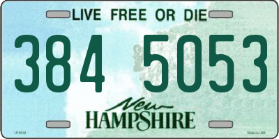 NH license plate 3845053