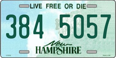 NH license plate 3845057