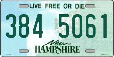 NH license plate 3845061