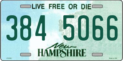 NH license plate 3845066