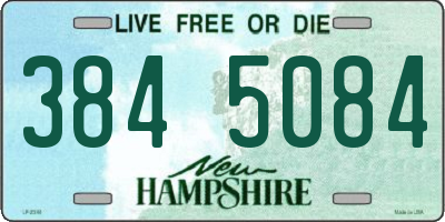 NH license plate 3845084