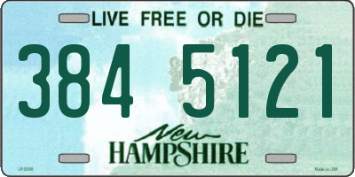 NH license plate 3845121