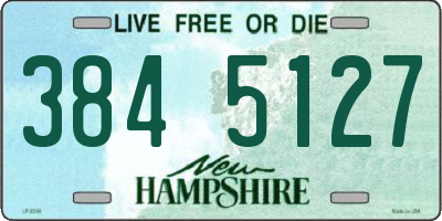 NH license plate 3845127