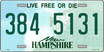 NH license plate 3845131