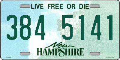 NH license plate 3845141