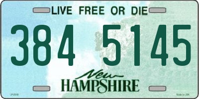 NH license plate 3845145