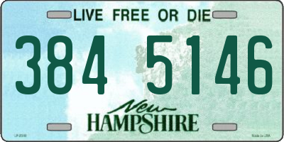 NH license plate 3845146