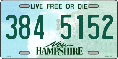 NH license plate 3845152