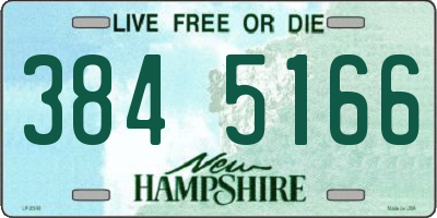 NH license plate 3845166