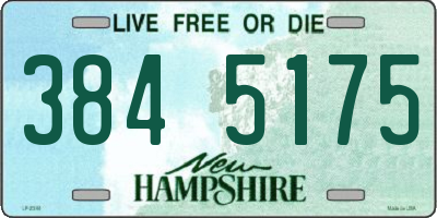 NH license plate 3845175
