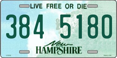 NH license plate 3845180