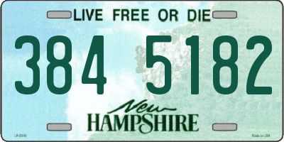 NH license plate 3845182