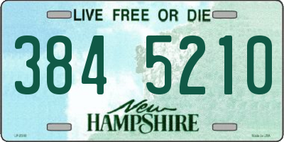 NH license plate 3845210