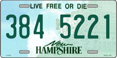 NH license plate 3845221