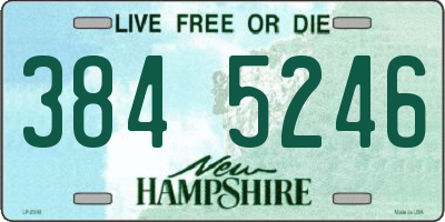 NH license plate 3845246