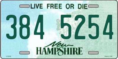 NH license plate 3845254